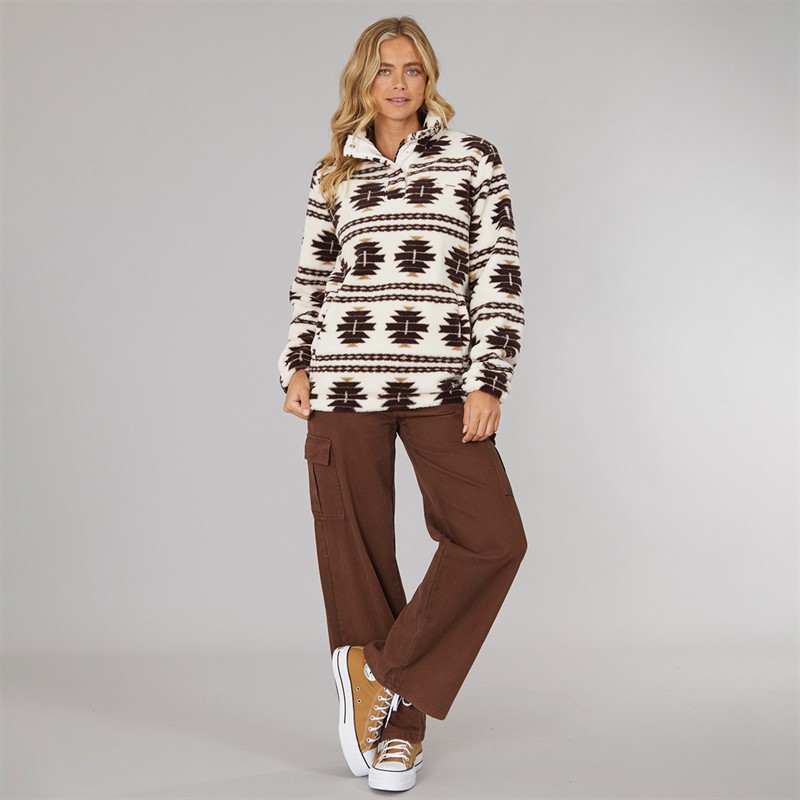 Bench Damen Navo Borg Fleece Winter Weiss