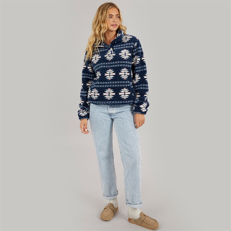 Bench Damen Navo Borg Fleece Marineblau