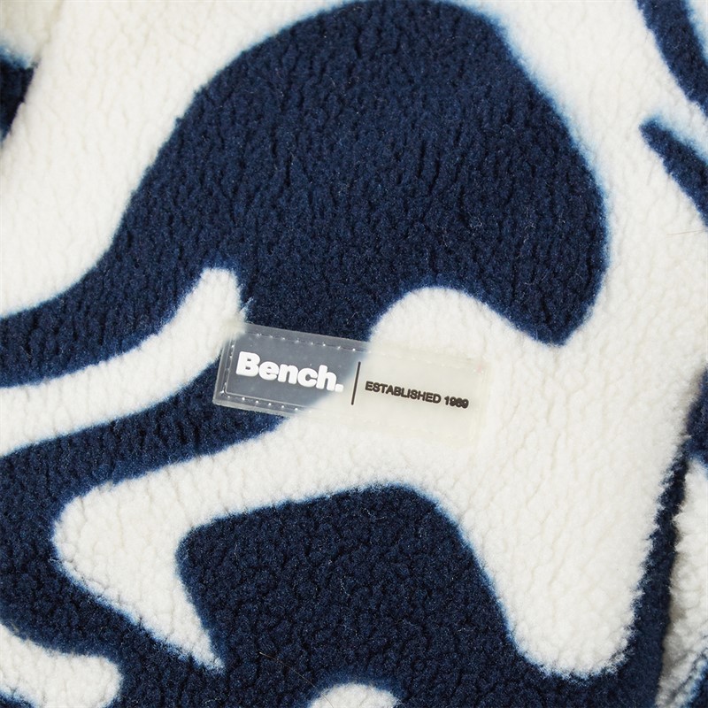 Bench Womens Gorla Borg Fleece Winter White/Navy Swirl