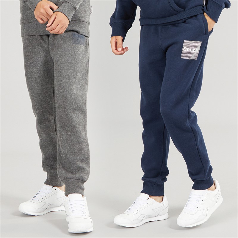 Bench Boys Willroe Two Pack Joggers Navy/Dark Grey