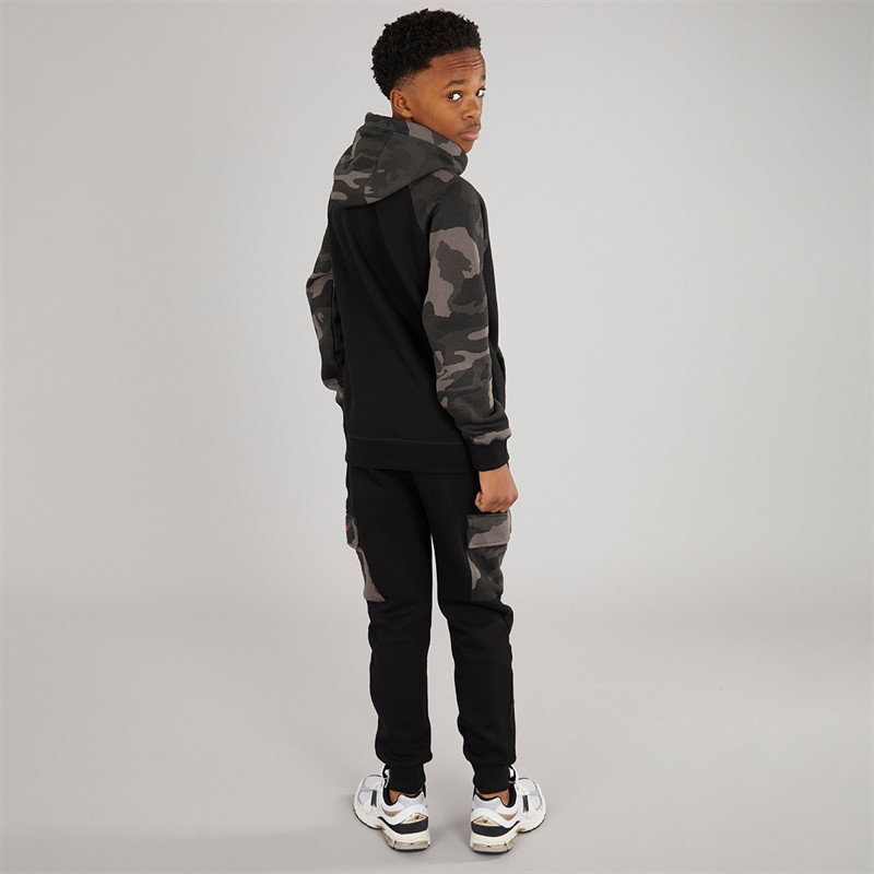 Bench Boys Wixie Tracksuit Black/Camo