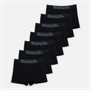 Bench Junge Lepp Siebener Packung Boxershorts Schwarz