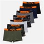 Bench Boxers Garçon Elcamo lot de sept Digi Camo/Noir/Gris Chiné/Marine/Digi Camo Gris/Kaki/Gris Acier