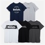 Bench Boys Commell Five Pack T-Shirts Gid Grey/Black/White/Navy/Dark Grey