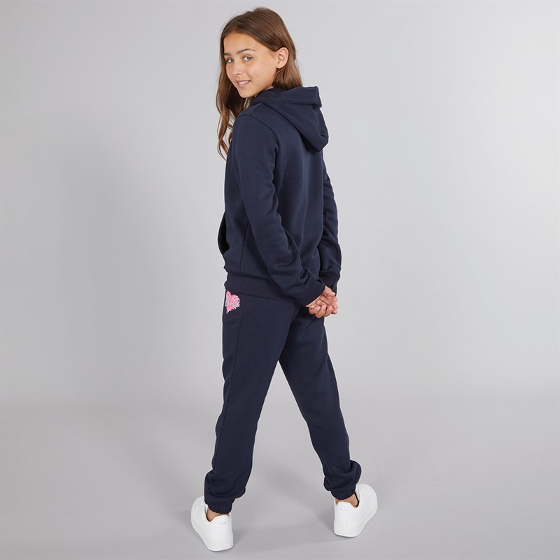 Bench Mädchen Srean Kapuzenpullover Und Jogginghose Trainingsanzug Marineblau