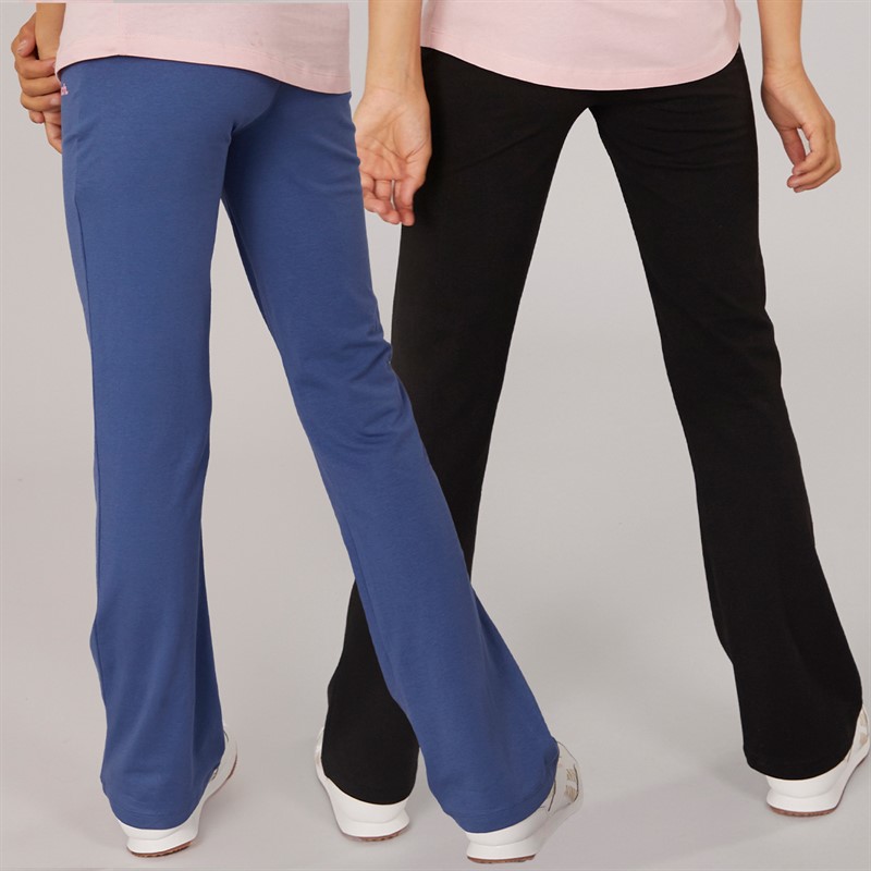 Bench Mädchen Cenio Zweierpack Schlaghosen Hell Marineblau / Schwarz