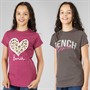 Bench Girls Olina Two Pack T-Shirts Berry/Charcoal
