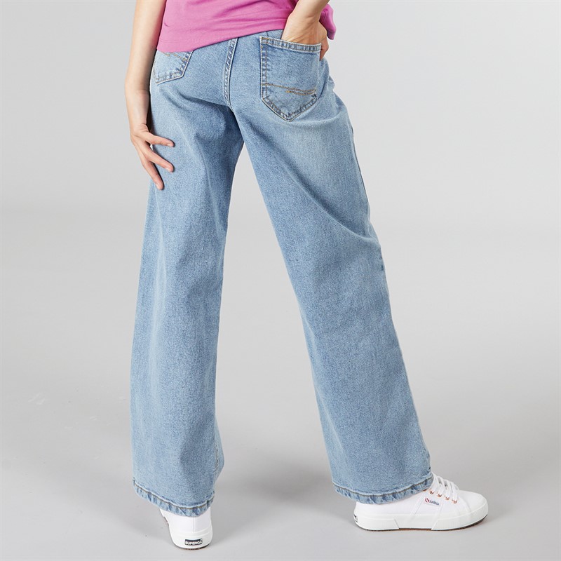 Bench Girls Maxina Wide Jeans Light Wash