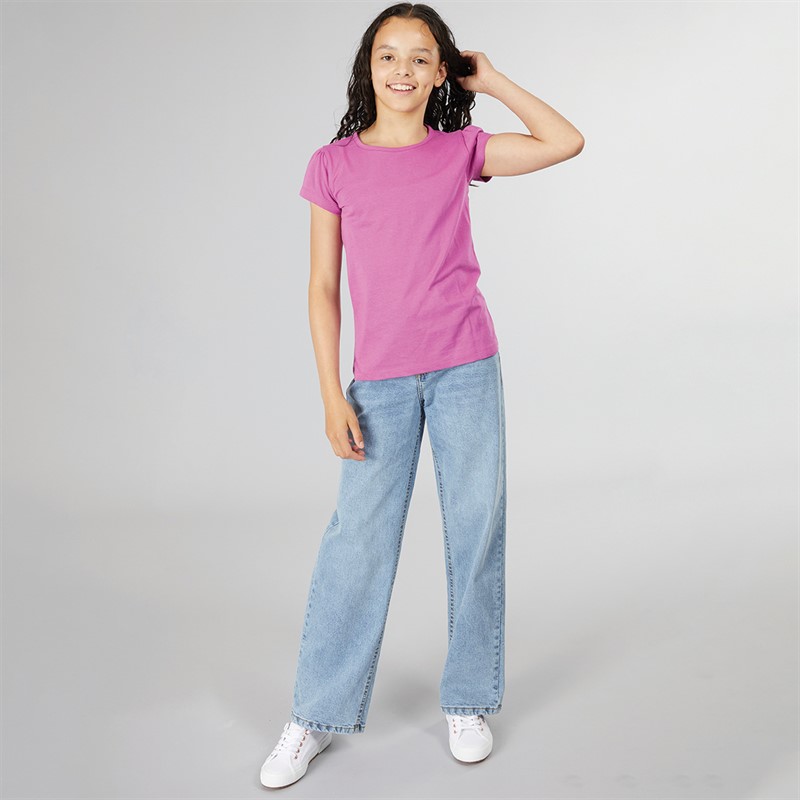 Bench Girls Maxina Wide Jeans Light Wash