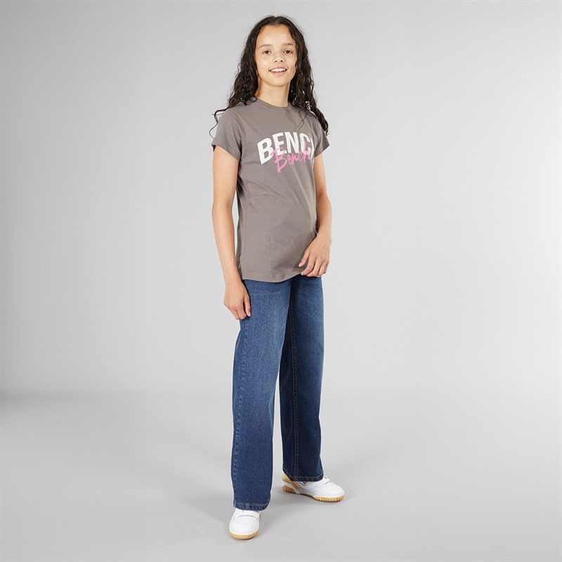 Bench Mädchen Maxina Weite Jeans Dunkle Waschung