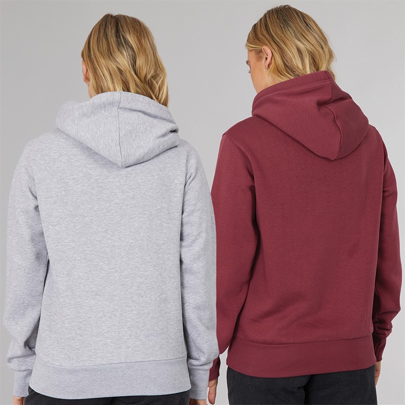 Bench Damen Zweierpack Kapuzenpullover Grau Meliert Cordovan