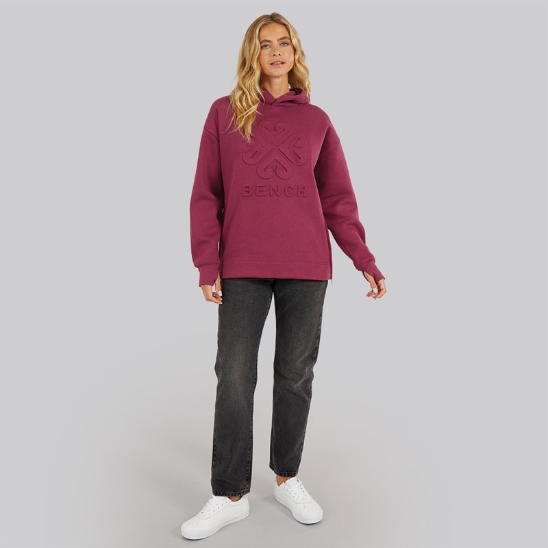 Bench Damen Rayra Kapuzenpullover Berry