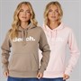 Bench Damen Zweierpack Kapuzenpullover Hellrosa Dunkel Taupe