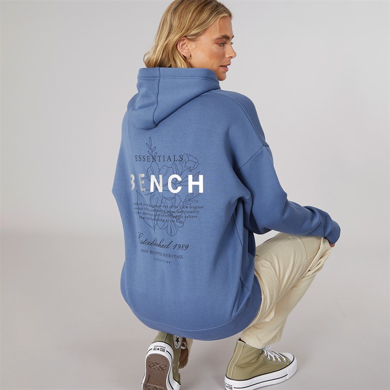Bench Dames Harmy Hoodie Denim Blauw - Maat 42