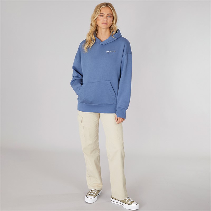 Bench Damen Harmy Hoodie Denim Blau