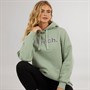 Bench Damen Dayla Oversized Kapuzenpullover Dunkel Salbei Grün