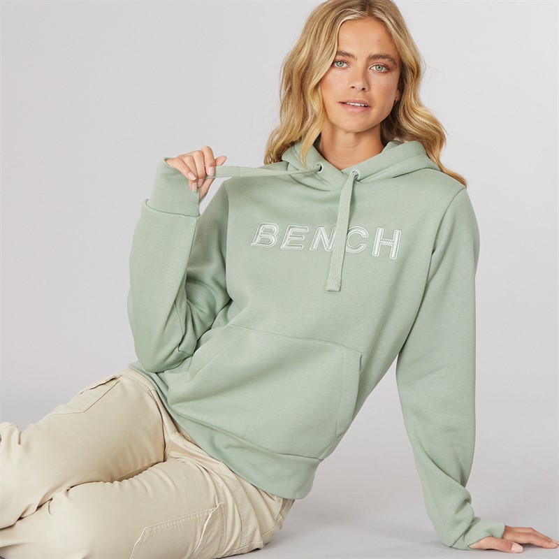 Bench Damen Emerre Kapuzenpullover Dunkel Salbei Grün