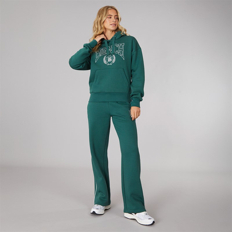 Bench Damen Bartha Kapuzenpullover Tiefes Smaragdgrün