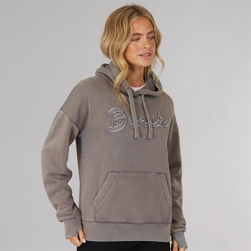 Bench Damen Trait Kapuzenpullover Graphit Grau