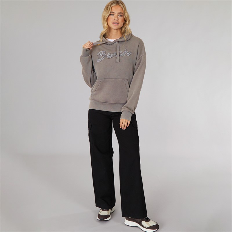 Bench Damen Trait Kapuzenpullover Graphit Grau