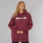 Bench Damen Dayla Oversized Kapuzenpullover Burgunderrot