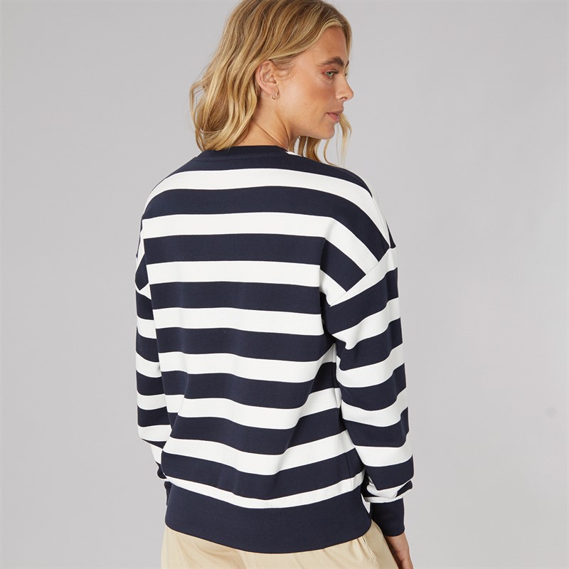 Bench Womens Jaye Sweatshirt Navy Winter White