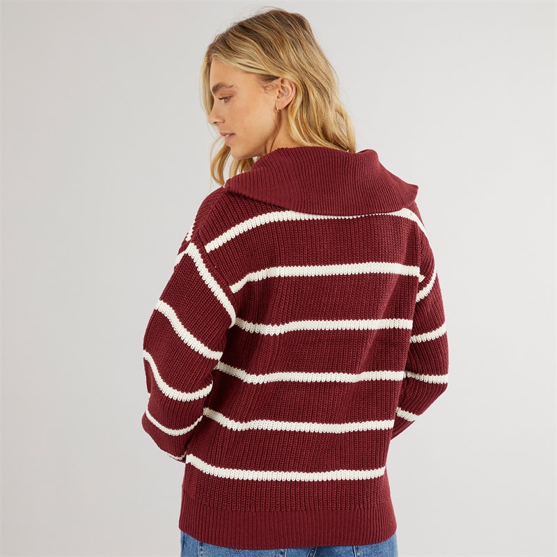 Bench Damen Margita Pullover Burgunderrot