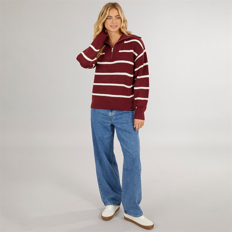 Bench Damen Margita Pullover Burgunderrot