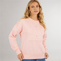 Bench Dames Ilma Sweatshirt Licht Roze