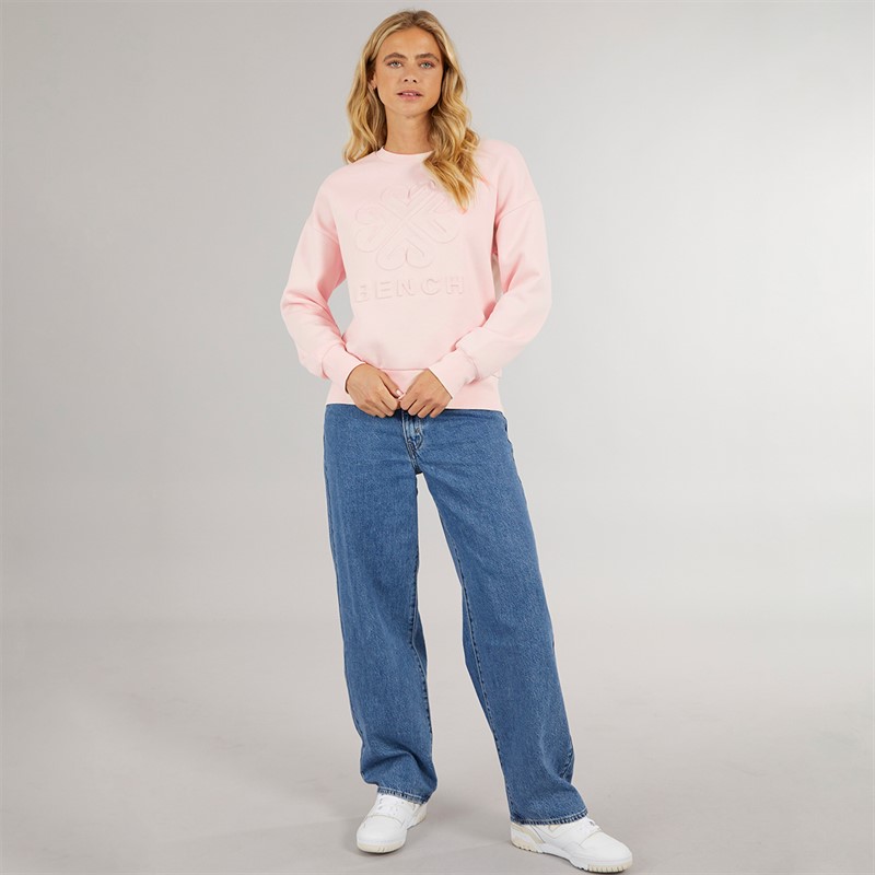 Bench Damen Ilma Sweatshirt Hell Rosa