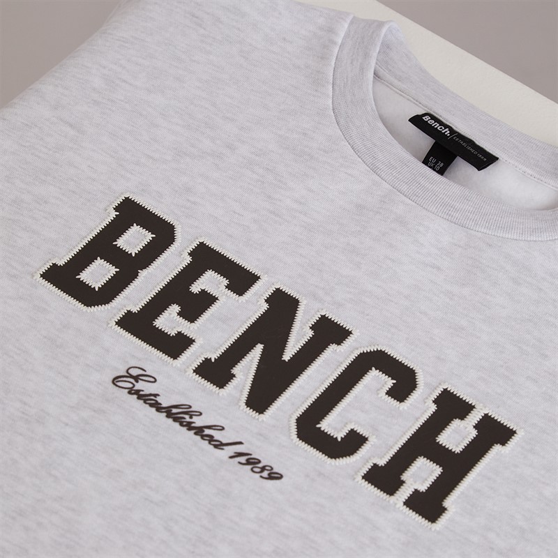 Bench Damen Ercie Sweatshirt Eisiges Grau Meliert