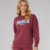 Bench Dames Ercie Sweatshirt Bordeauxrood