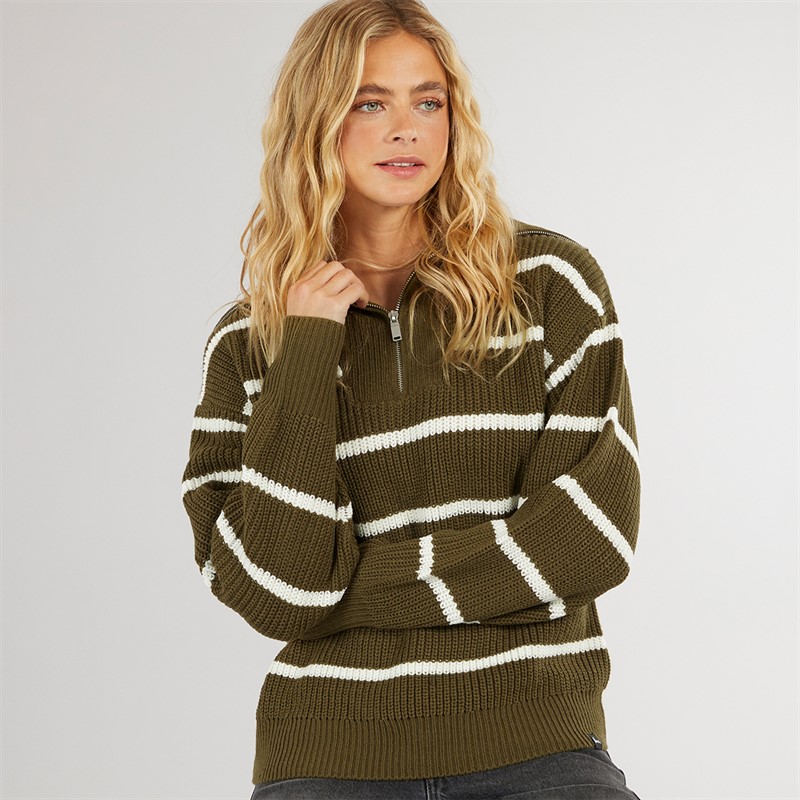 Bench Damen Margita Pullover Dunkles Oliv