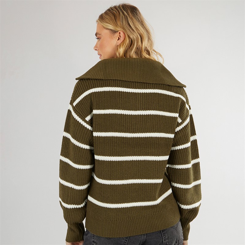 Bench Damen Margita Pullover Dunkles Oliv