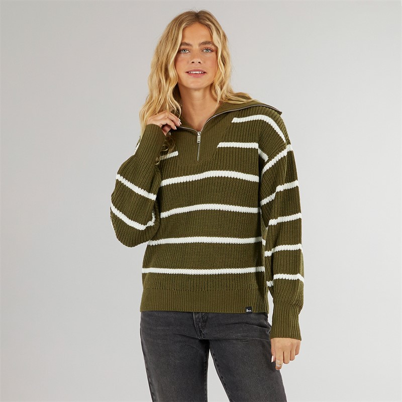 Bench Damen Margita Pullover Dunkles Oliv