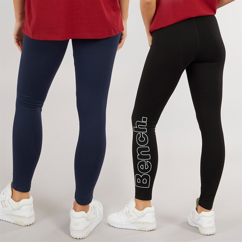 Bench Womens Two Pack Leggings Black/Navy