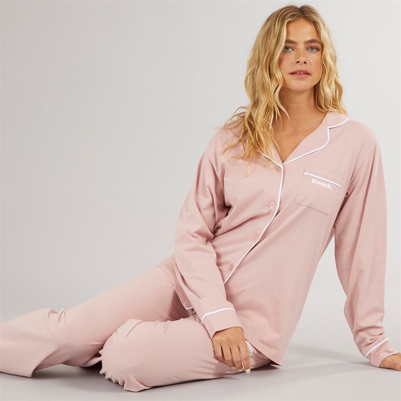 Bench Womens Angelika Pyjamas Dusky Pink
