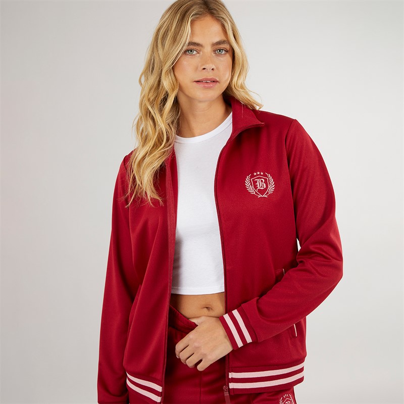 Bench Womens Henga Zip Thru Track Top Cranberry Juice