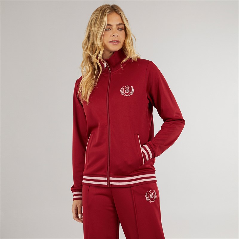 Bench Womens Henga Zip Thru Track Top Cranberry Juice