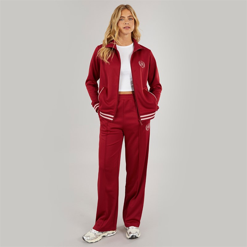 Bench Womens Henga Zip Thru Track Top Cranberry Juice