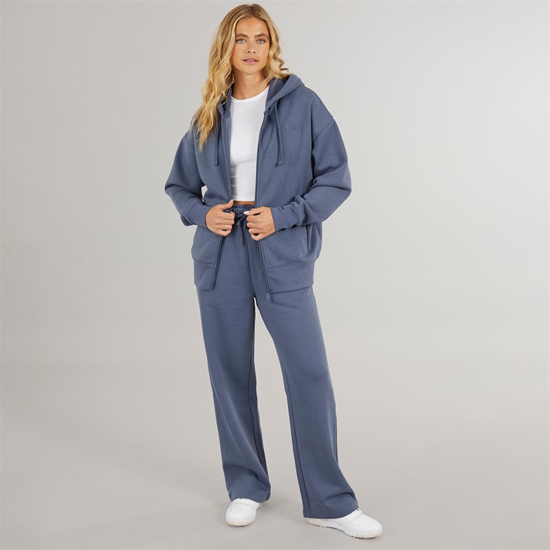 Bench Womens Zip Thru Tracksuit Honest Indigo - Size 14