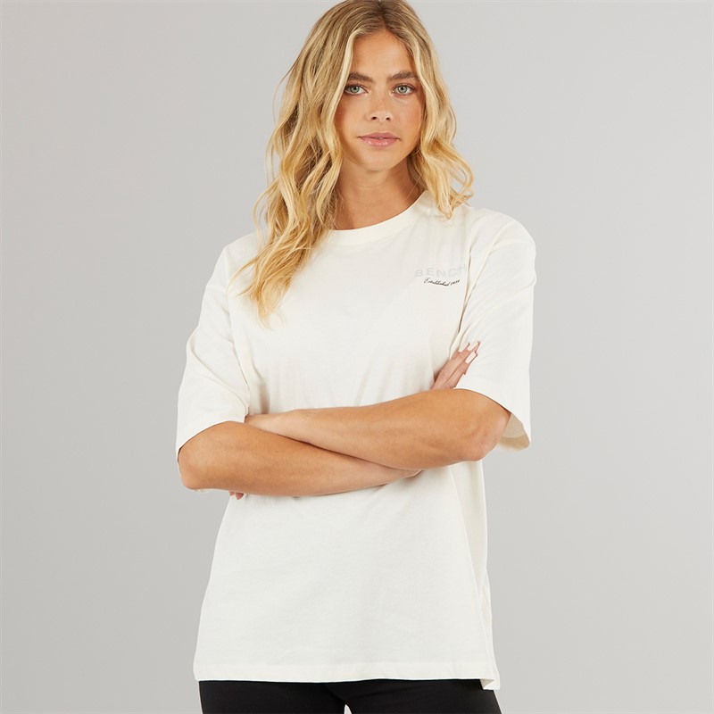 Bench Womens Yalo T-Shirt Winter White