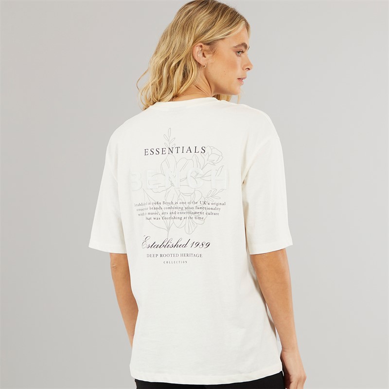Bench Womens Yalo T-Shirt Winter White