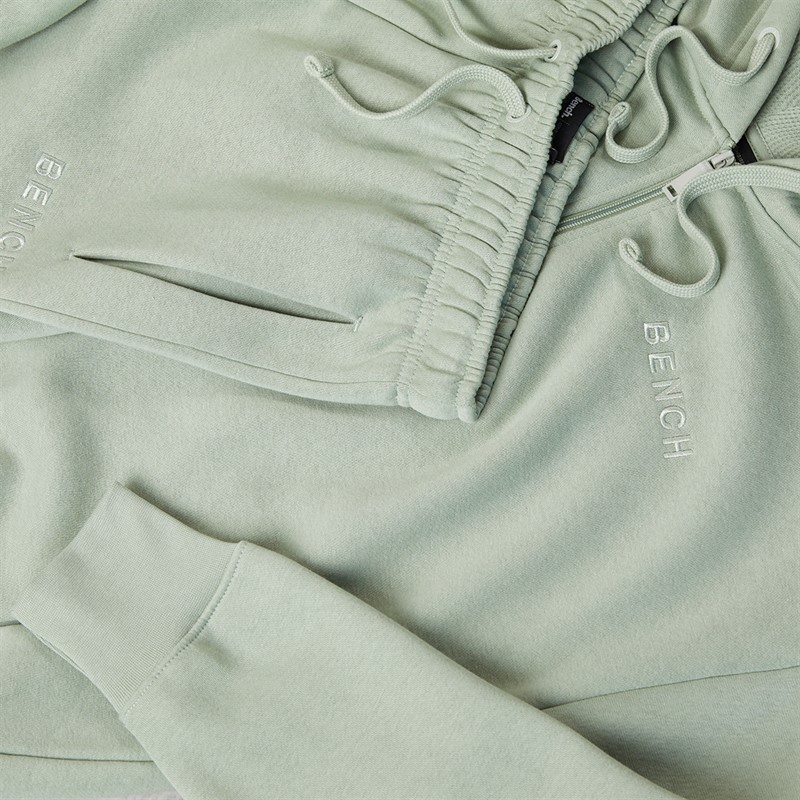 Bench Ensemble de Survêtement zippé Femme vert sauge Foncé