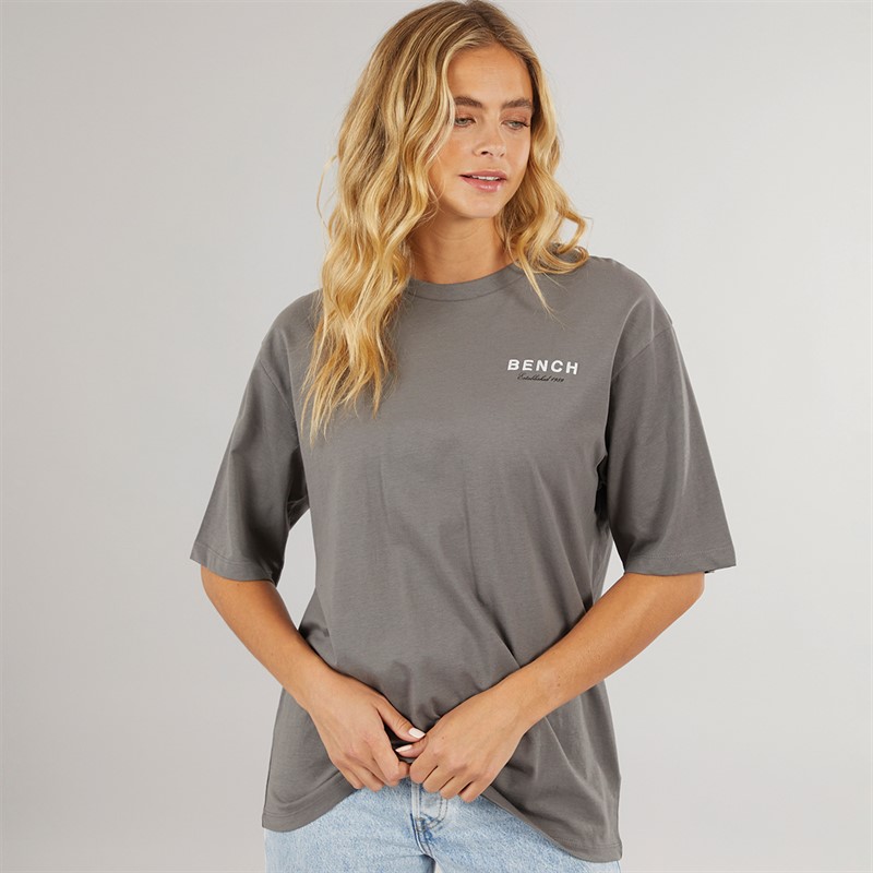 Bench Womens Yalo T-Shirt Graphite Grey