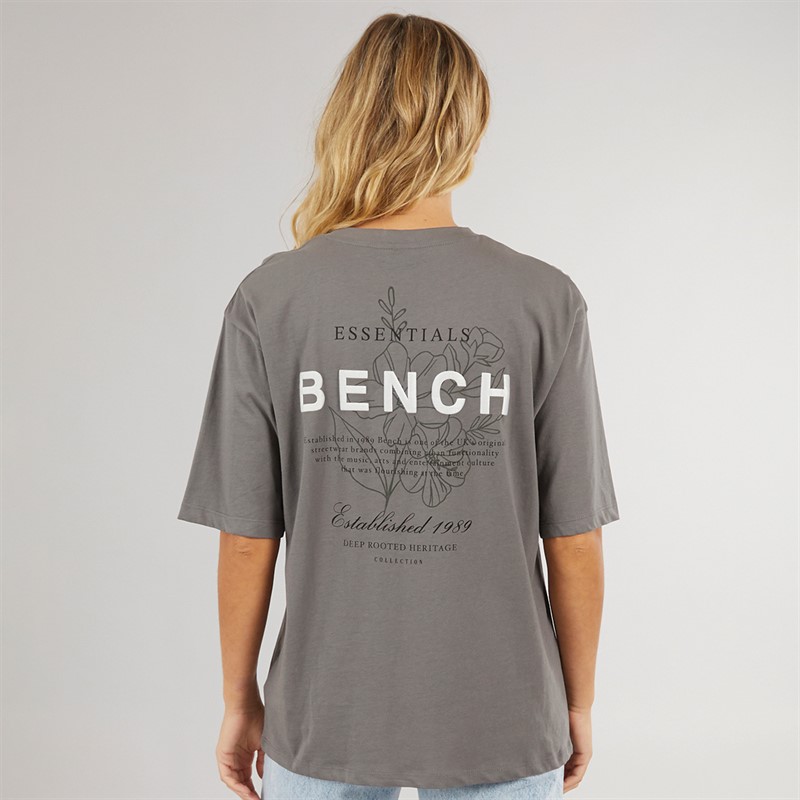Bench Womens Yalo T-Shirt Graphite Grey