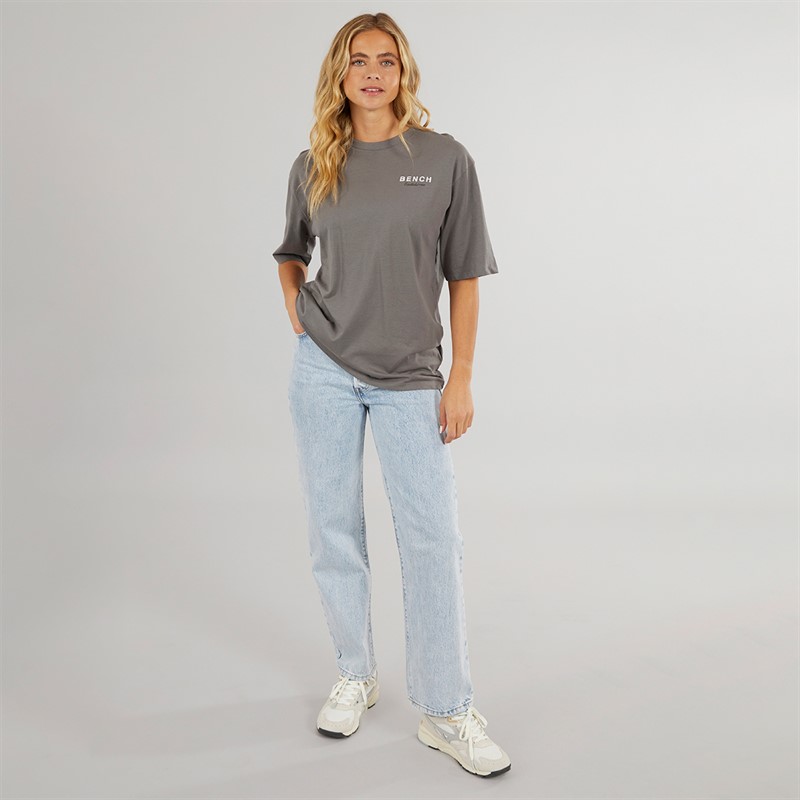 Bench Womens Yalo T-Shirt Graphite Grey