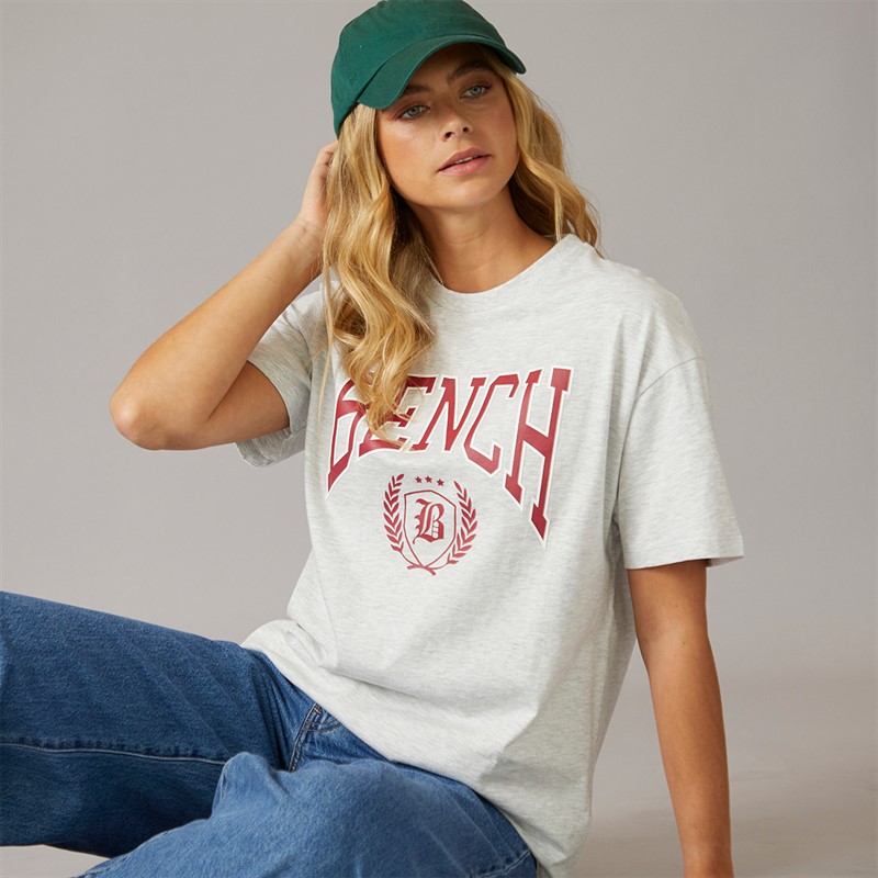 Bench Damen Farri T-Shirt Eis Grau Meliert