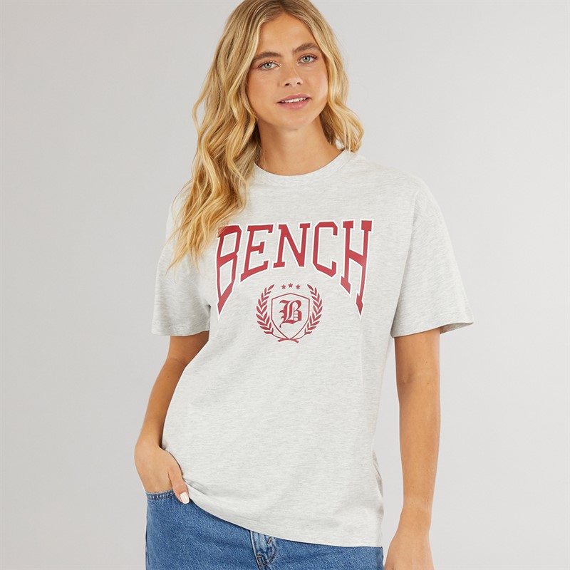 Bench Damen Farri T-Shirt Eis Grau Meliert