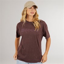 Bench T-shirt Femme Berlanne Mauve Vin Délavé